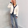 By Lenz Jackets | Sweaters | A TOUCH OF DENIM CARDIGAN