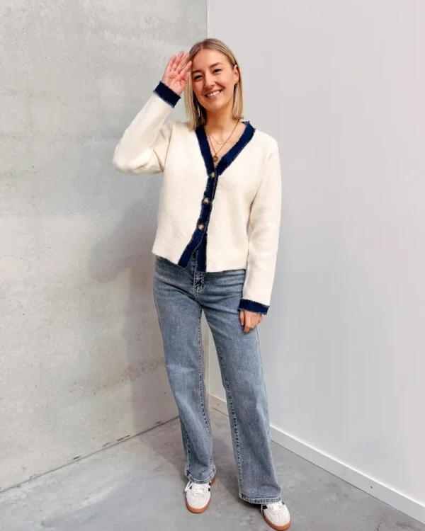 By Lenz Jackets | Sweaters | A TOUCH OF DENIM CARDIGAN