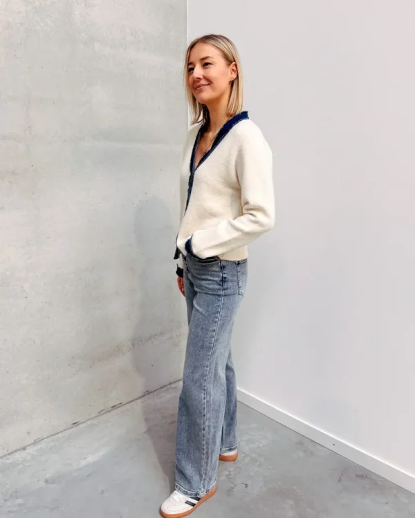 By Lenz Jackets | Sweaters | A TOUCH OF DENIM CARDIGAN