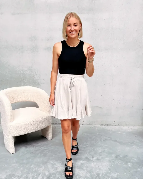 By Lenz Skirts/Shorts | ALICE CREAM SKIRT