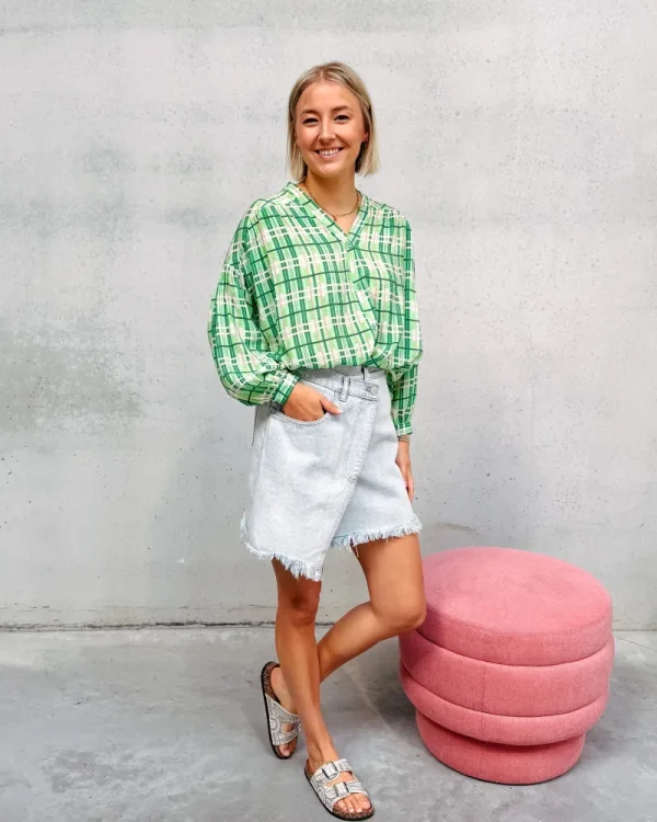 By Lenz Skirts/Shorts | ALINA DENIM WRAP SKIRT