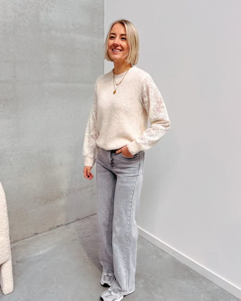 anna_straight_jeans__ligh_3.webp By Lenz Jeans/Trousers | ANNA STRAIGHT JEANS - LIGHT GREY