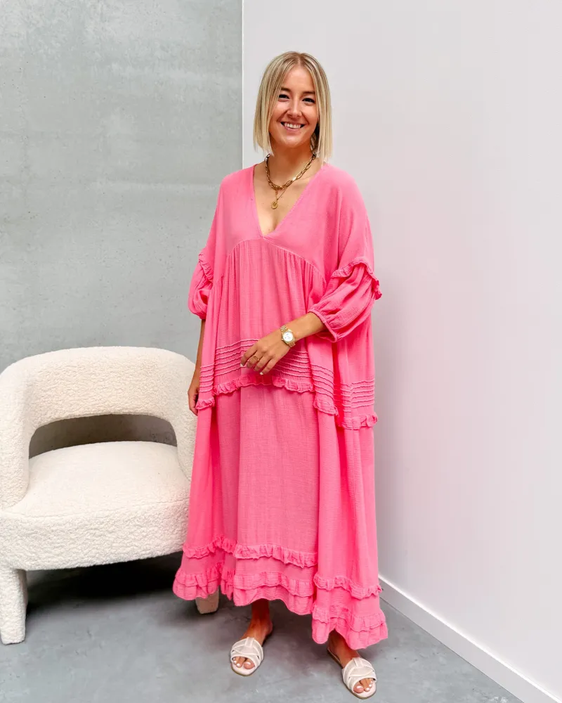 annefleur_rose_ruffle_dre_1.webp By Lenz Dresses | ANNEFLEUR ROSE RUFFLE DRESS