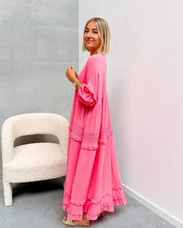 By Lenz Dresses | ANNEFLEUR ROSE RUFFLE DRESS