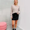 By Lenz Sweaters | BEAU BASIC KNIT - BROWN