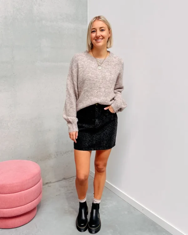 By Lenz Sweaters | BEAU BASIC KNIT - BROWN