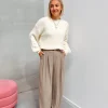 By Lenz Sweaters | BEAU BASIC KNIT - CREAM