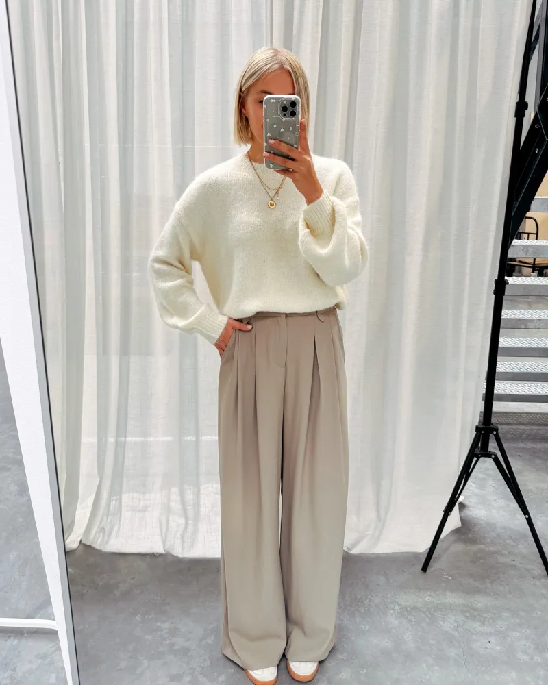 beau_basic_knit__cream_3.webp By Lenz Sweaters | BEAU BASIC KNIT - CREAM