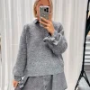 By Lenz Sweaters | BEAU BASIC KNIT - GREY