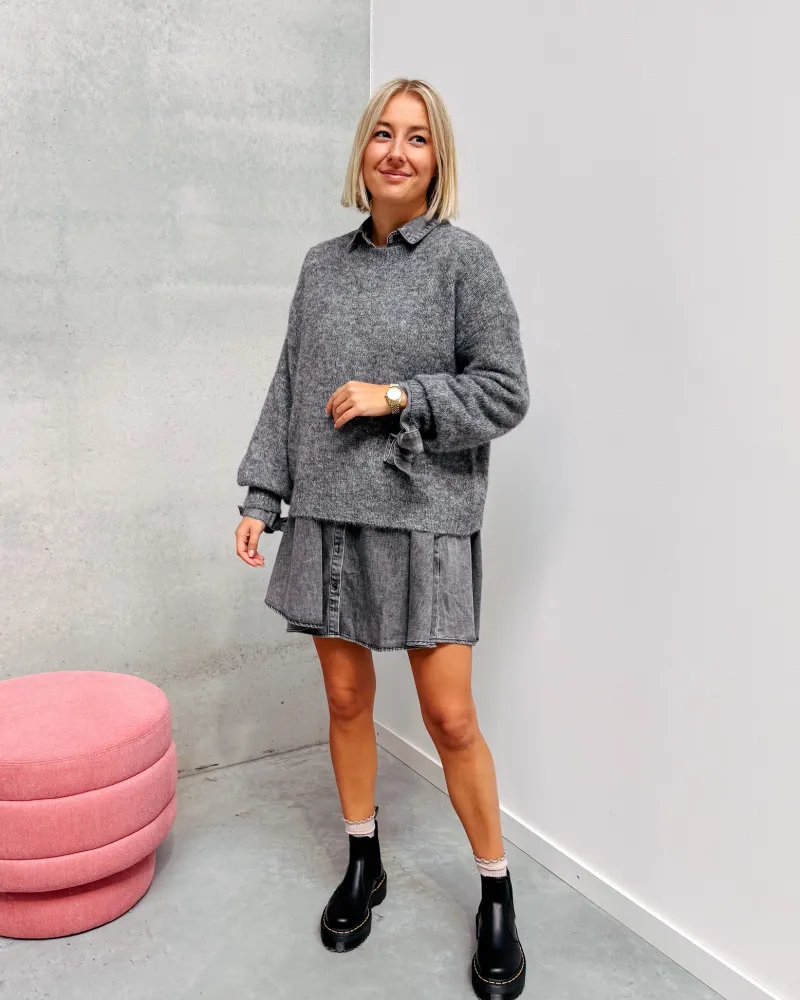 beau_basic_knit__grey_7.webp By Lenz Sweaters | BEAU BASIC KNIT - GREY