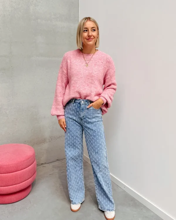 By Lenz Sweaters | BEAU BASIC KNIT - PINK