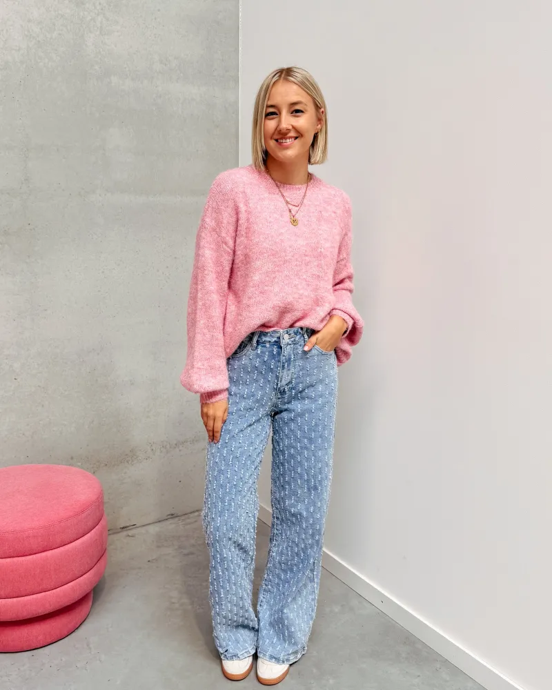 beau_basic_knit__pink_5.webp By Lenz Sweaters | BEAU BASIC KNIT - PINK