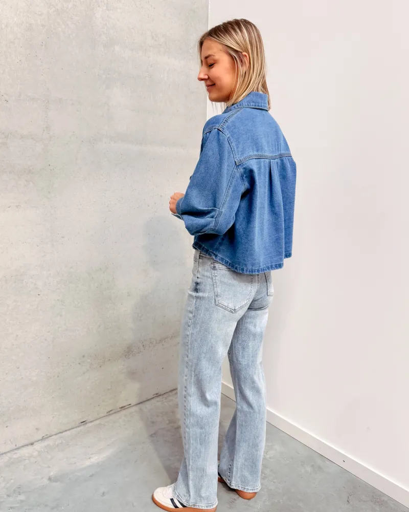 belle_bow_denim_blouse_5.webp By Lenz Tops | BELLE BOW DENIM BLOUSE