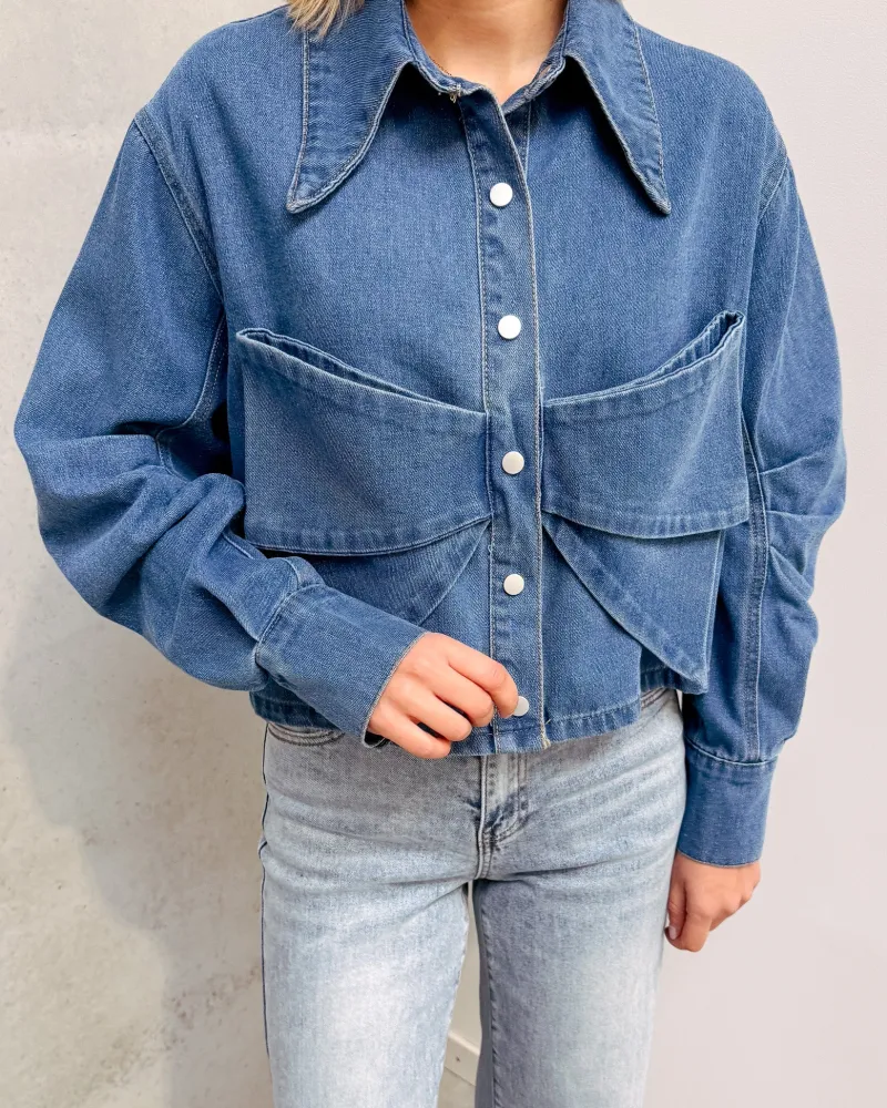 belle_bow_denim_blouse_7.webp By Lenz Tops | BELLE BOW DENIM BLOUSE