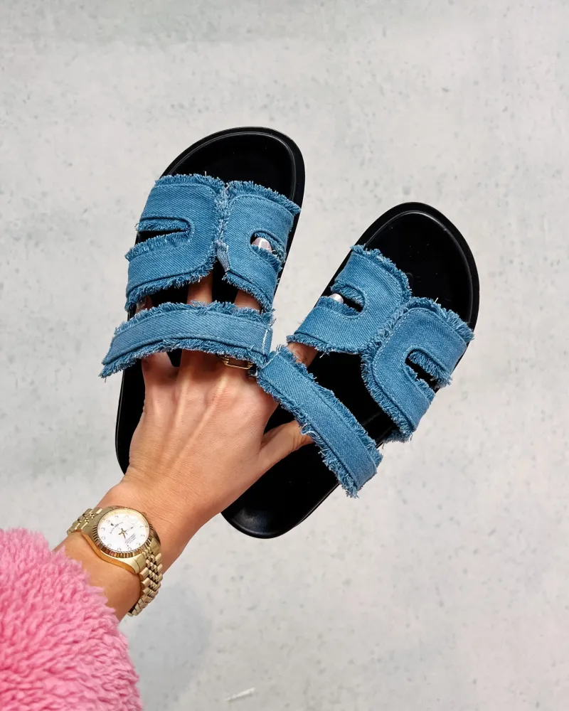 billie_slippers__denim_bl_0.webp By Lenz Shoes | BILLIE SLIPPERS - DENIM BLUE