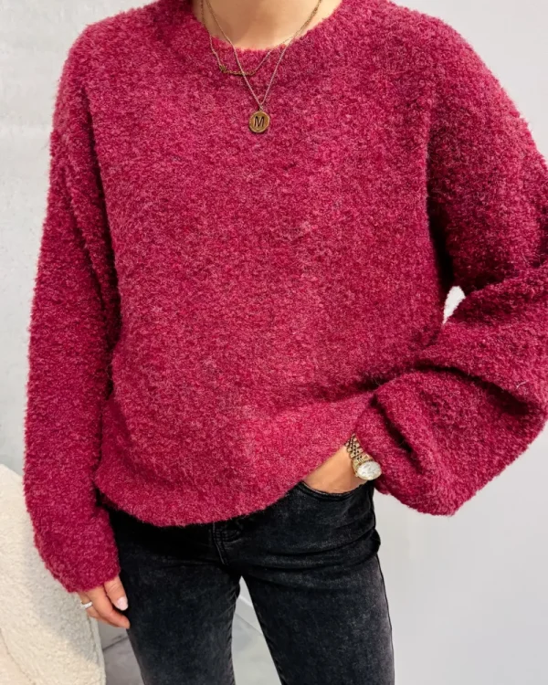 By Lenz Sweaters | BLAIR KNIT - BURGUNDY