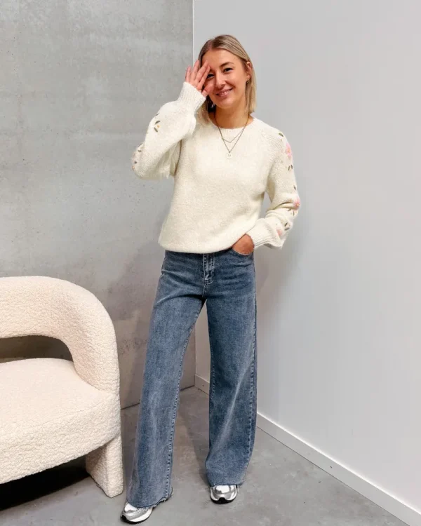 By Lenz Sweaters | BLOSSOM KNIT - CREAM