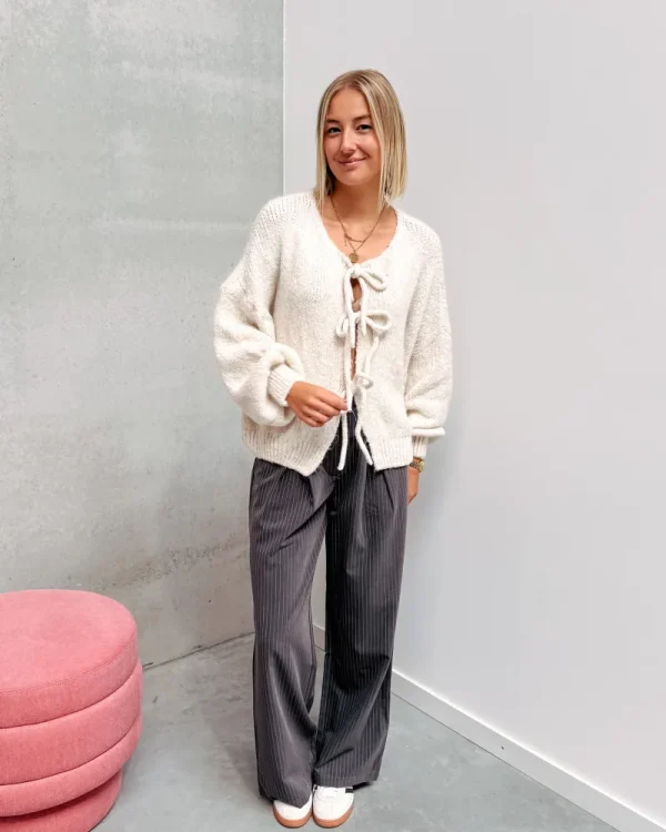 By Lenz Sweaters | BOW KNIT - CREAM