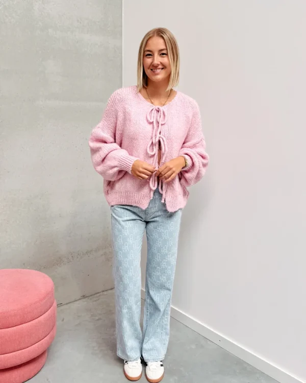 By Lenz Sweaters | BOW KNIT - PINK