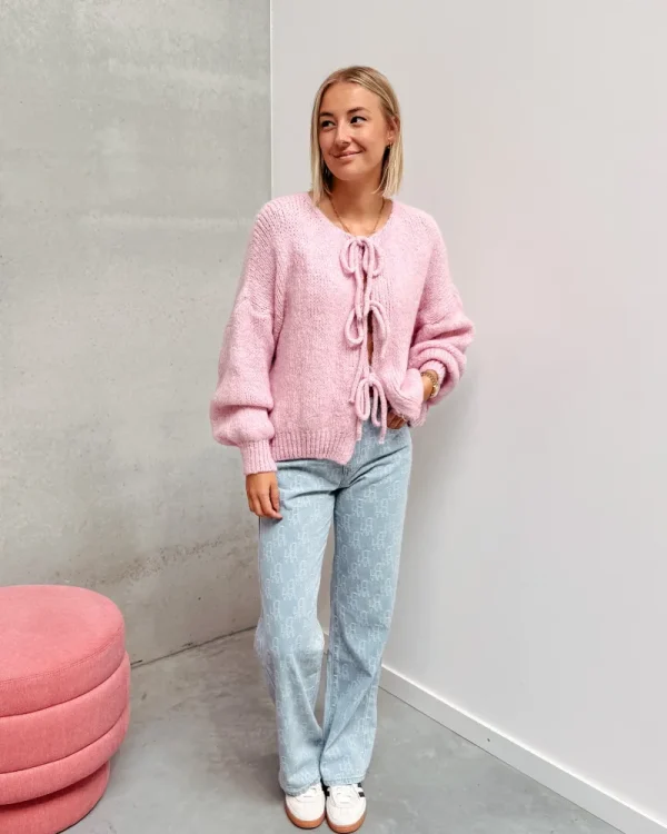 By Lenz Sweaters | BOW KNIT - PINK