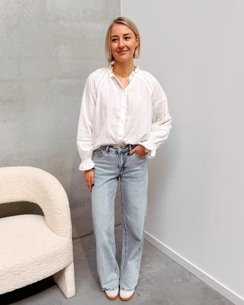 chanel_broderie_white_blo_1.webp By Lenz Tops | CHANEL BRODERIE WHITE BLOUSE