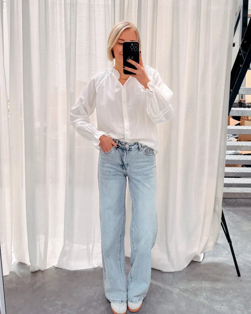 chanel_broderie_white_blo_5.webp By Lenz Tops | CHANEL BRODERIE WHITE BLOUSE