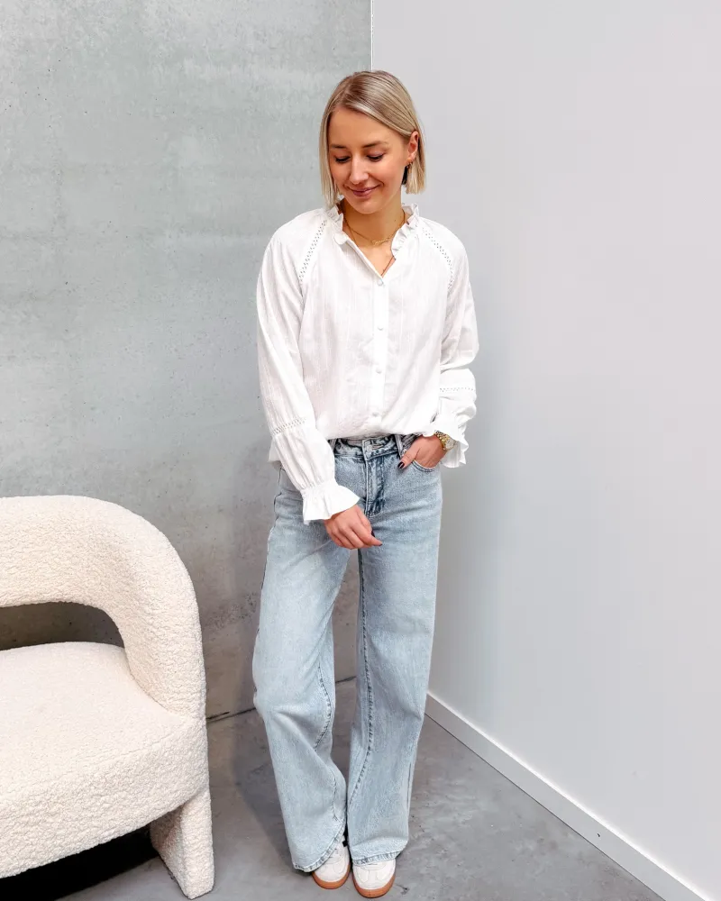 chanel_broderie_white_blo_6.webp By Lenz Tops | CHANEL BRODERIE WHITE BLOUSE