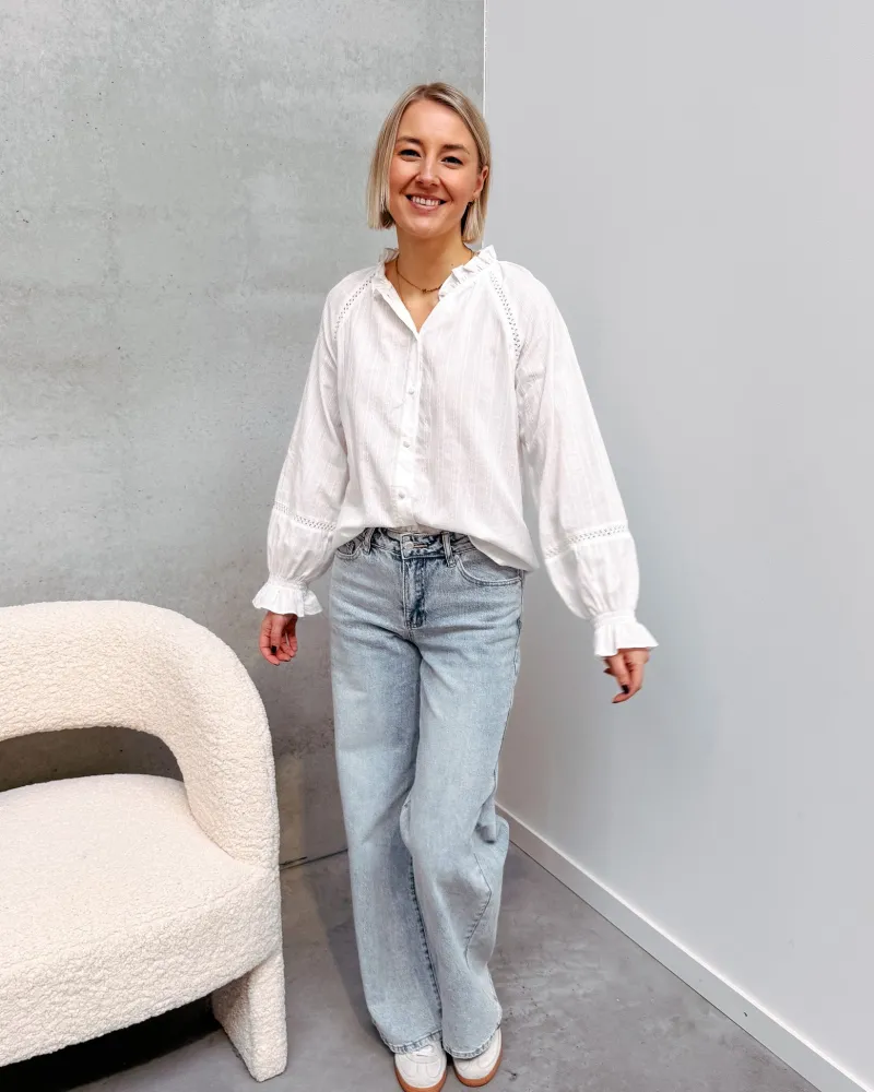 chanel_broderie_white_blo_7.webp By Lenz Tops | CHANEL BRODERIE WHITE BLOUSE