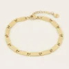 By Lenz Jewellery | CHUNKY WORDS BRACELET - GOLD