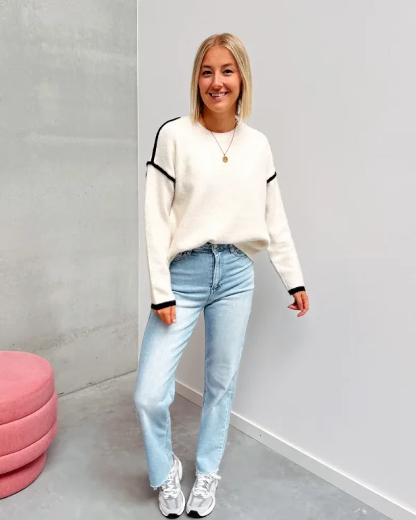 By Lenz Sweaters | CINNA KNIT - BLACK/WHITE