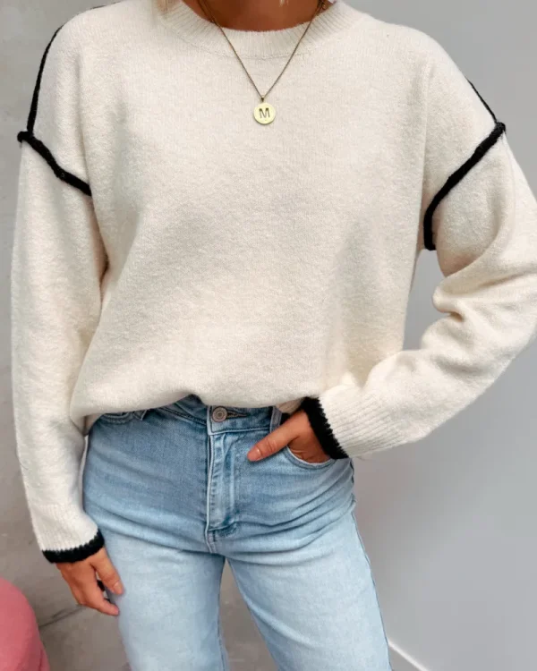 By Lenz Sweaters | CINNA KNIT - BLACK/WHITE