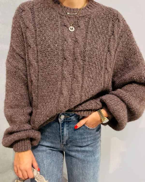 By Lenz Sweaters | CINNAMON CABLED KNIT