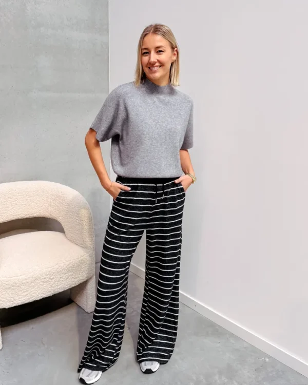 By Lenz Jeans/Trousers | CISKA STRIPED COMFY PANT