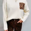 By Lenz Sweaters | CLAUDIA LEOPARD KNIT - CREAM