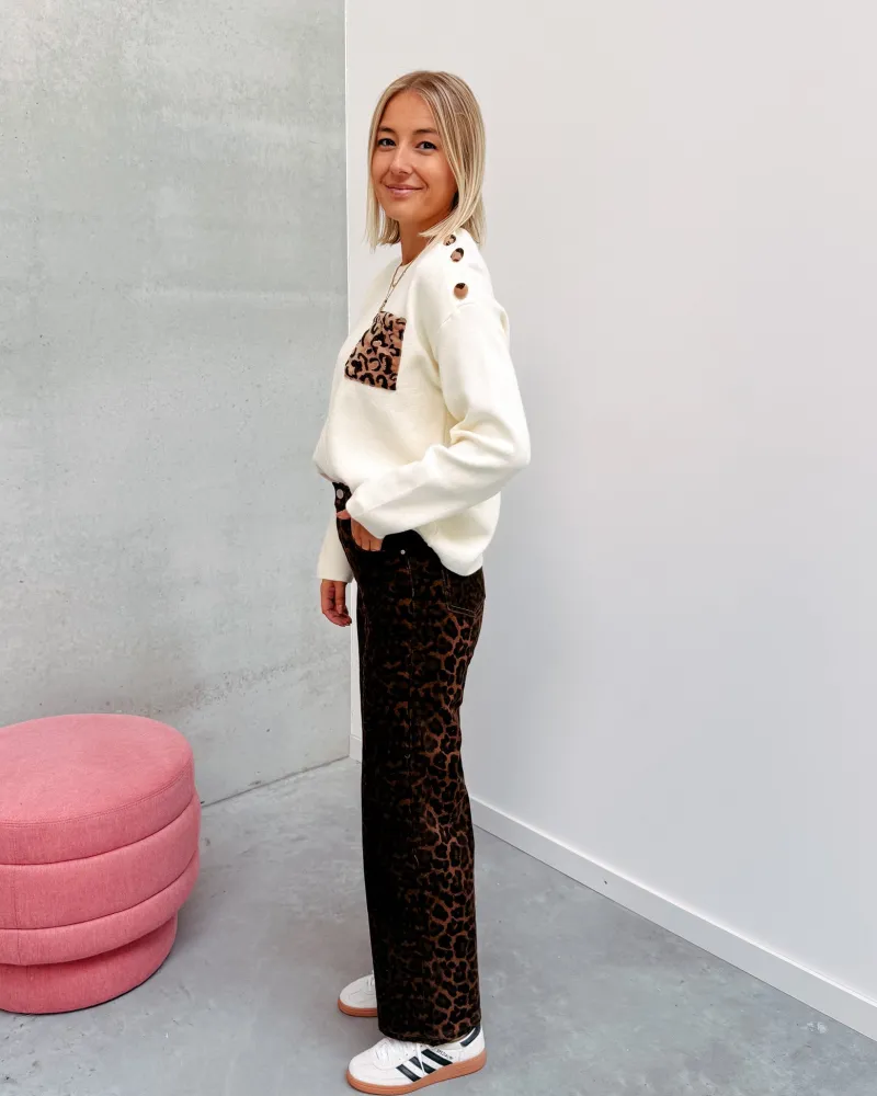 claudia_leopard_knit__cre_2.webp By Lenz Sweaters | CLAUDIA LEOPARD KNIT - CREAM