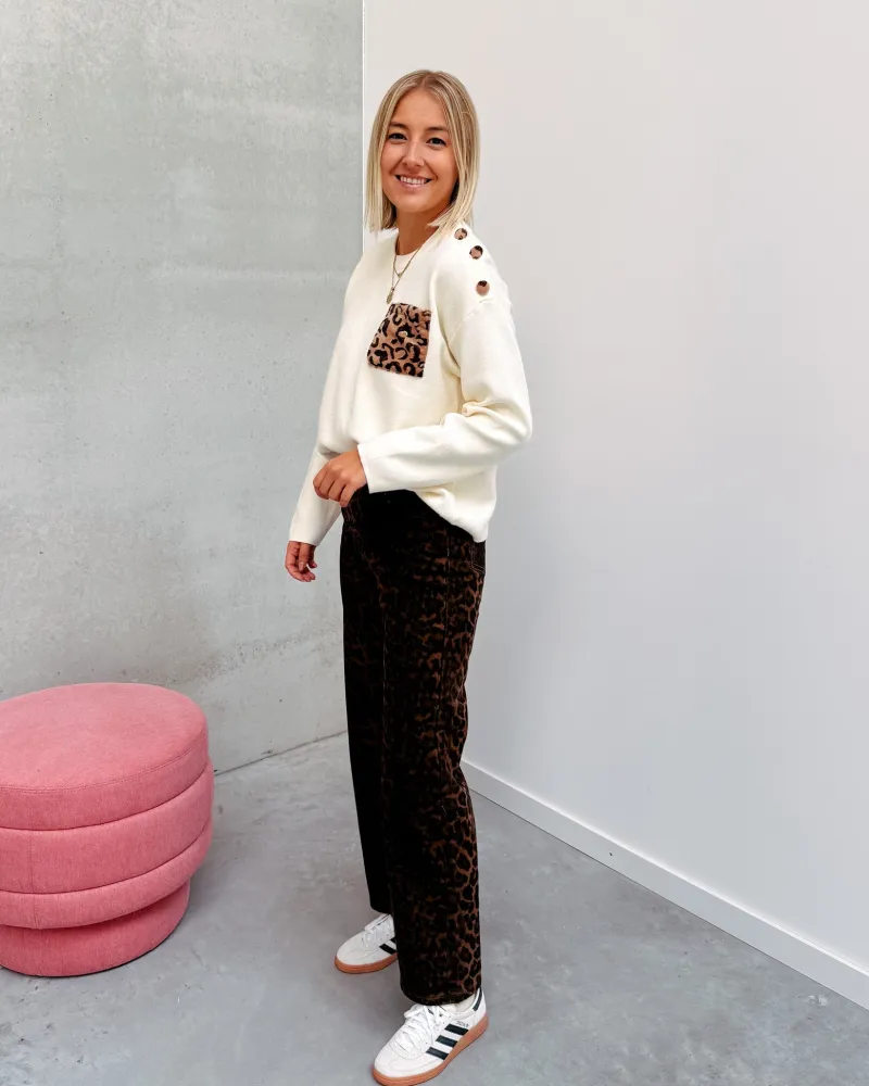 claudia_leopard_knit__cre_5.webp By Lenz Sweaters | CLAUDIA LEOPARD KNIT - CREAM