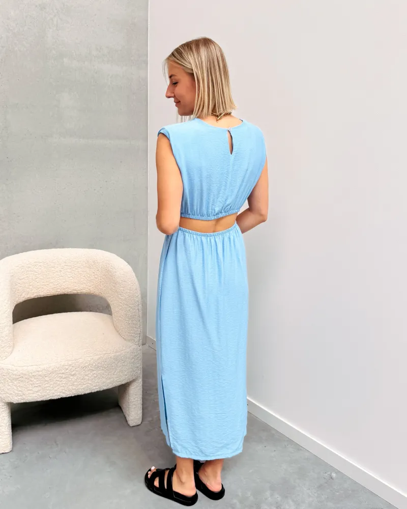 cleo_cut_out_dress__blue_4.webp By Lenz Dresses | CLEO CUT OUT DRESS - BLUE