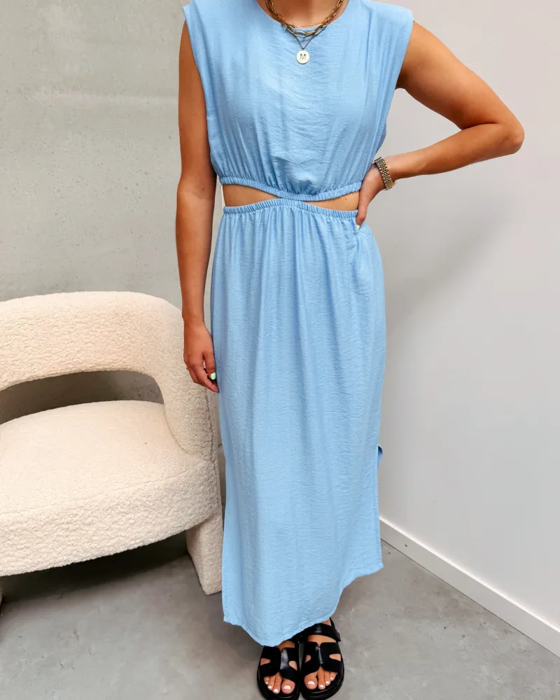 cleo_cut_out_dress__blue_6.webp By Lenz Dresses | CLEO CUT OUT DRESS - BLUE
