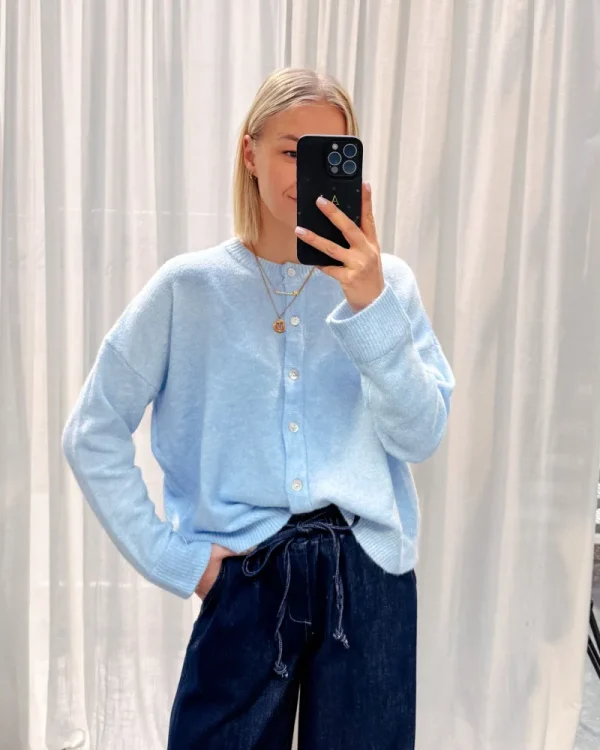 By Lenz Jackets | COLETTE CARDIGAN - LIGHT BLUE