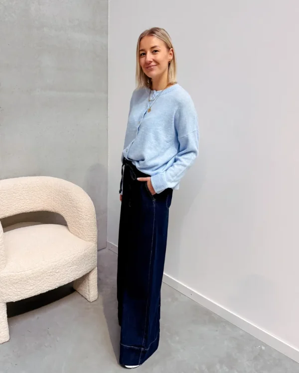 By Lenz Jackets | COLETTE CARDIGAN - LIGHT BLUE