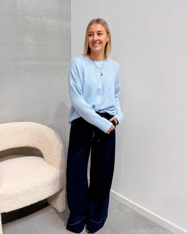 By Lenz Jackets | COLETTE CARDIGAN - LIGHT BLUE