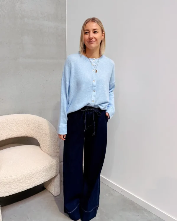 By Lenz Jackets | COLETTE CARDIGAN - LIGHT BLUE