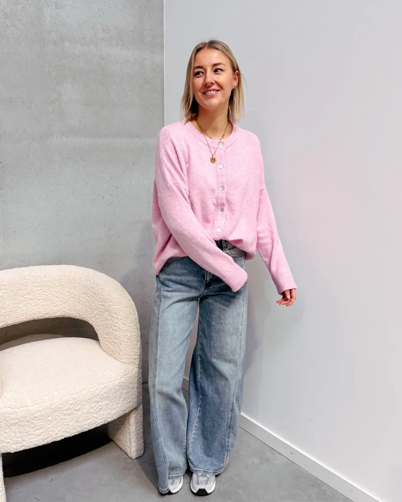 colette_cardigan__pink_2.webp By Lenz Jackets | COLETTE CARDIGAN - PINK