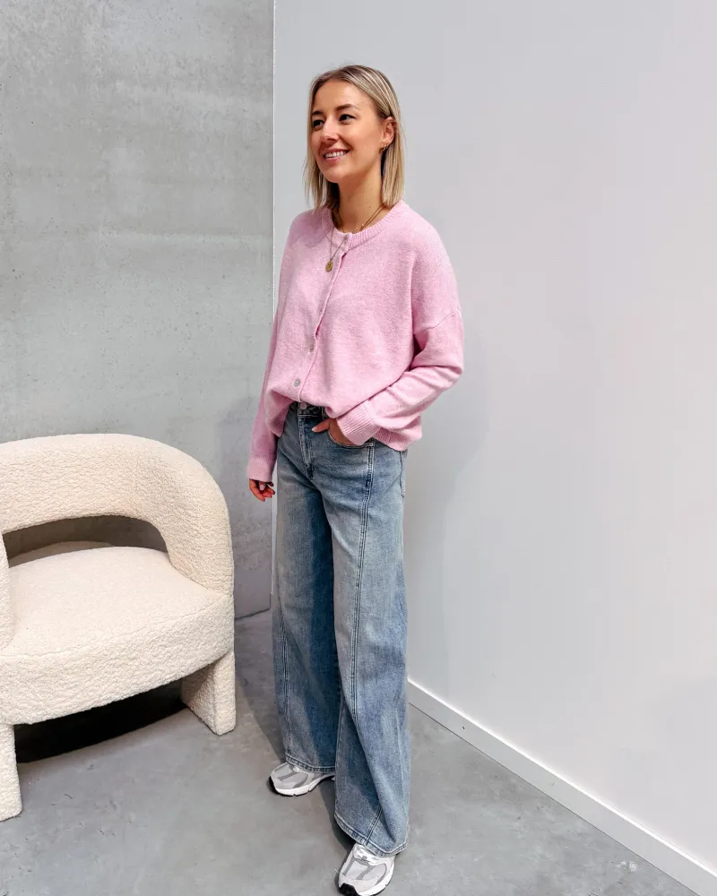 colette_cardigan__pink_4.webp By Lenz Jackets | COLETTE CARDIGAN - PINK