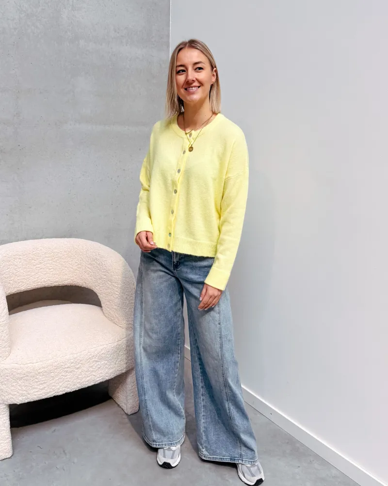 colette_cardigan__yellow_3.webp By Lenz Jackets | COLETTE CARDIGAN - YELLOW