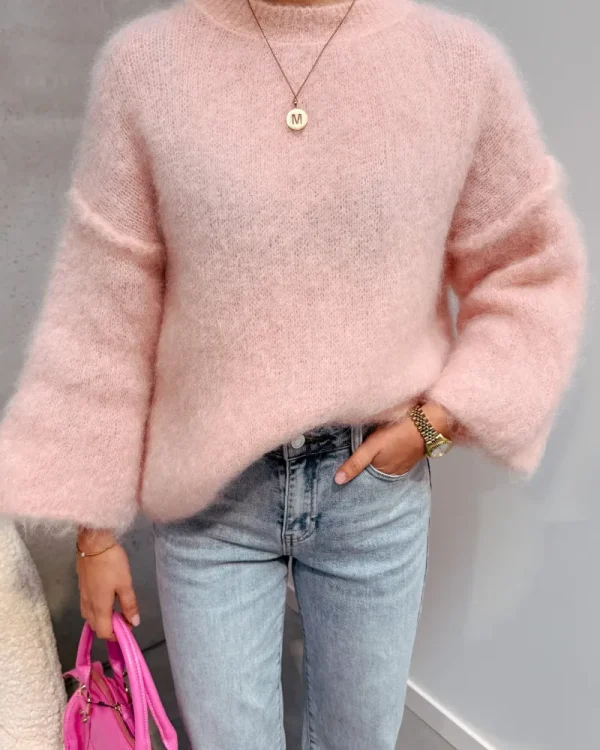 By Lenz Sweaters | DAISY KNIT - BABY PINK