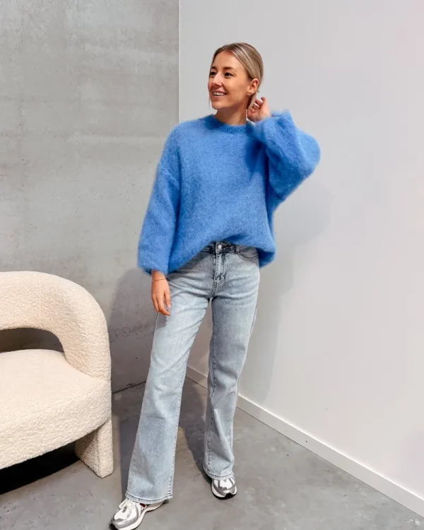 By Lenz Sweaters | DAISY KNIT - BLUE