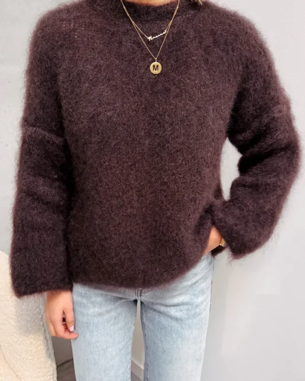 By Lenz Sweaters | DAISY KNIT - BROWN