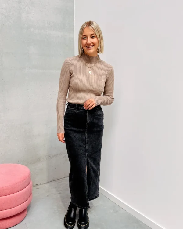 By Lenz Skirts/Shorts | DAKOTA DENIM SKIRT - GREY