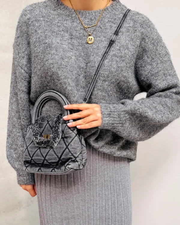 By Lenz Bags | DARCY DENIM BAG - GREY